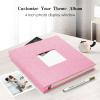 Spbapr Large Photo Album Self Adhesive 3x5 4x6 5x7 8x10 Pictures Magnetic Scrapbook 40 Blank Pages Linen Cover DIY Album with A Metal Pen view 2