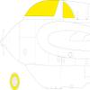 Eduardo 1/48 Messerschmitt Me163B Comate Paint Mask Seal (For Gas Patches) Plastic Model Masking Seal EDUEX794 view 1