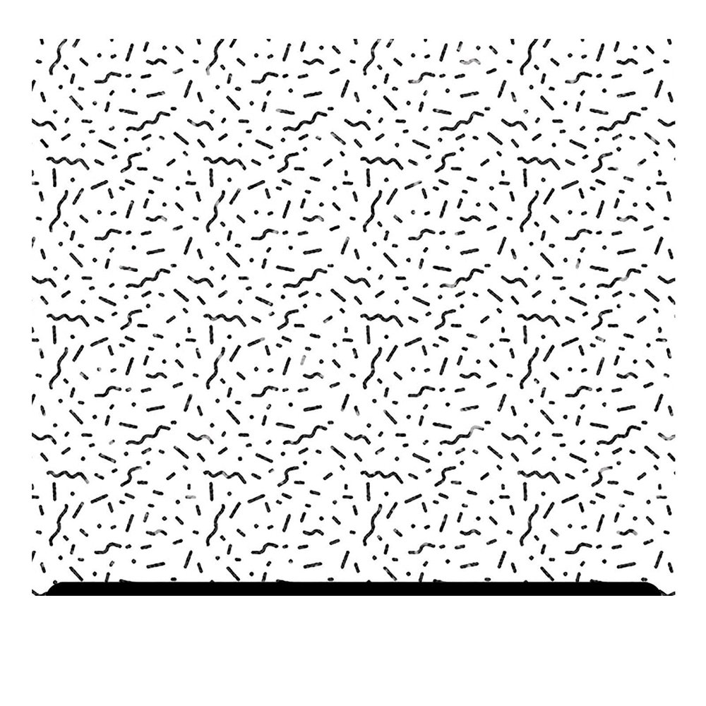Black and White Patterned Glitter HTV (13.33" x 36") - Dots and Different Lines