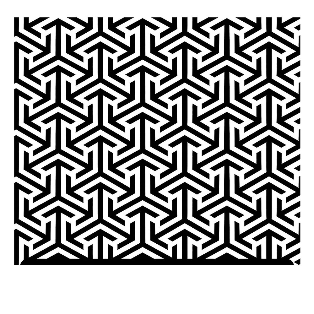 Black and White Day Patterned HTV (19.66" x 36") - Egypt