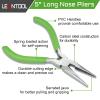 LEONTOOL Long Fine Needle Nose Pliers with Cutter, Teeth, Chain Nose Pliers for Jewelry Making & Repair view 2