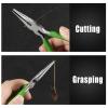 LEONTOOL Long Fine Needle Nose Pliers with Cutter, Teeth, Chain Nose Pliers for Jewelry Making & Repair view 3