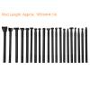 20Pcs Stamping Punch Tool Set, Different Shape Saddle Making Tools, DIY Carving Punch Tools for Leather Craft view 2