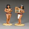 King & Country Toy Soldiers Ancient Egypt AE083 Court Musicians 1:30 Scale Pewter view 1