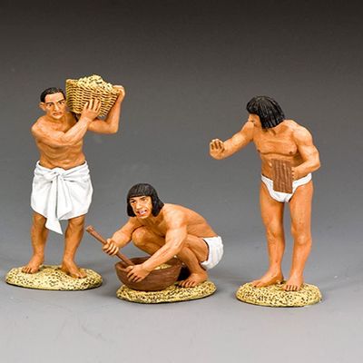 King & Country Toy Soldiers Ancient Egypt AE085 Pyramid Plasterers 1:30 Scale Pewter