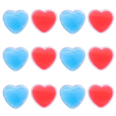 12 Packs Diamond-Paint-Art Wax Storage Box Diamond-Paint-Art Wax Storage Container Case Painting Glue Clay Organizer with 36 Pieces Heart Shaped Glue Clay(Red, Blue)