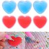 12 Packs Diamond-Paint-Art Wax Storage Box Diamond-Paint-Art Wax Storage Container Case Painting Glue Clay Organizer with 36 Pieces Heart Shaped Glue Clay(Red, Blue) view 3