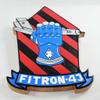 Squadron Nostalgia LLC VF-43 Challengers Plaque, 14" Mahogany view 2
