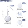 30 Pieces Round Sublimation Earrings Blanks Bulk Stainless Steel Heat Transfer Sublimation Earrings with Wire Hooks for Women Girls DIY Earring Project Transfer Printing Accessories view 2