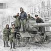 PANGCHENG 1/35 Resin Model Figure GK Soldier Russian Tank Crew, Big Set WWII Military Theme Unassembled and unpainted kit view 1