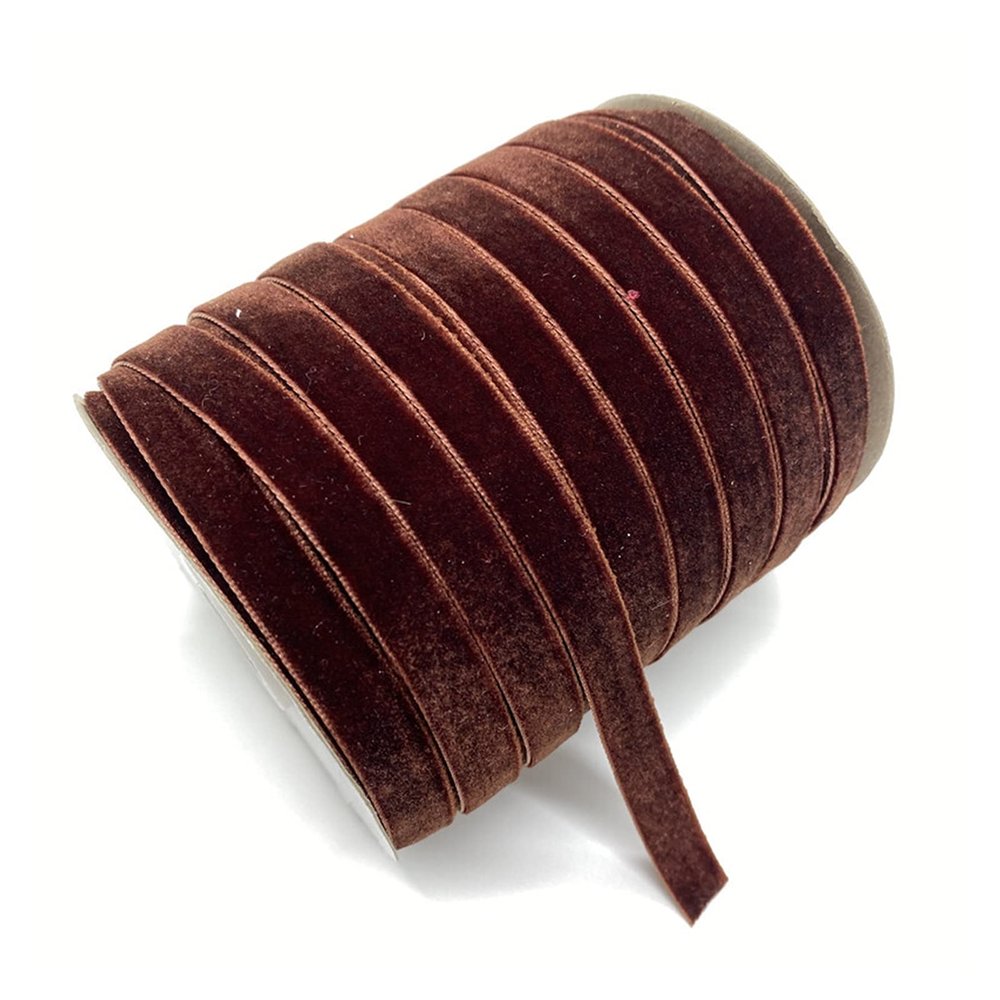 DUO ER 5Yards 6/10/15/20/25mm Velvet Ribbon Wedding Party Decoration Handmade Ribbon Gift Hair Bowknot DIY Christmas Ribbon (Size : 20mm Wide)