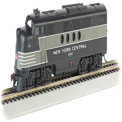 Bachmann Trains - FT - DCC WOWSOUND Sound Value-Equipped Locomotive - New York Central (Lightning Stripe) - HO Scale, Prototypical Black & Gray, (68912)