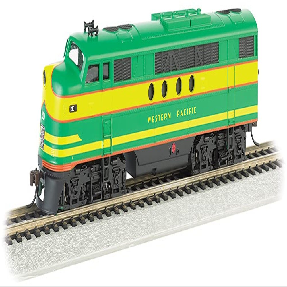Bachmann Trains - FT - DCC WOWSOUND Sound Value-Equipped Locomotive - Western Pacific (Green & Yellow) - HO Scale,68915