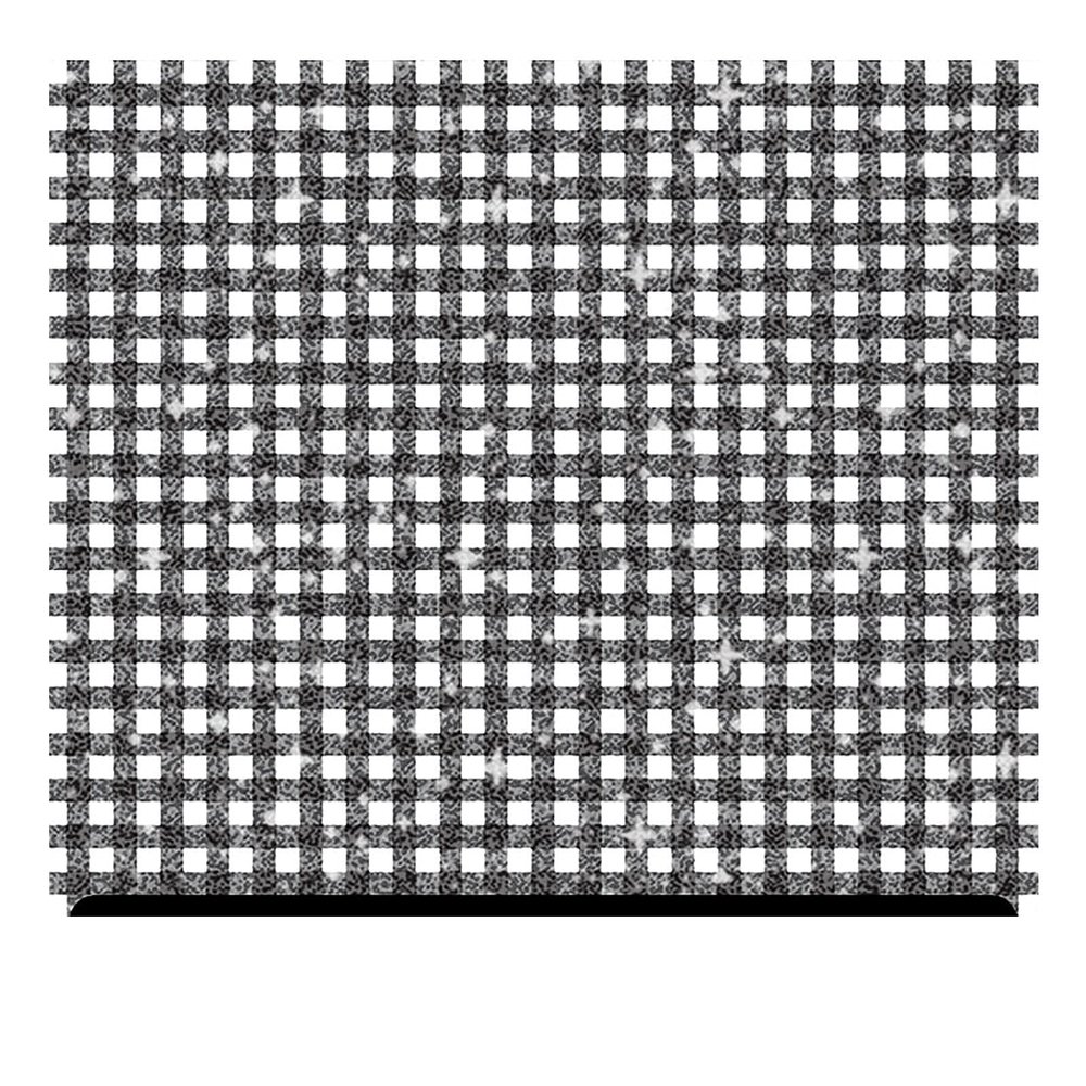 Plaid Patterned Glitter HTV (13.33" x 12") - Black Tablecloth