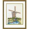 Eva Rosenstand Counted Cross Stitch kit Dutch Mill 2", 40x50cm, DIY view 1