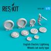 Reskit RS72-0301 - 1/72 EE Lightning Wheels Set Early Type for Scale Model kit view 2