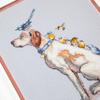 Custom Dog Portrait DIY Cross Stitch Kit Dog Protector Charivna Mit Counted Needlepoint Chart/ Dog Lover Gift/ pet Memorial Cross Stitch view 2