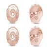 10k Solid Rose Gold Replacement Pair Earring Screw Back Backings Only Double Pair Set view 1