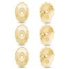 10k Solid Yellow Gold Replacement Pair Earring Screw Back Backings Only Three Pair Set view 1