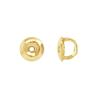 10k Solid Yellow Gold Replacement Pair Earring Screw Back Backings Only Three Pair Set view 4
