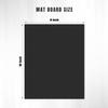 AUEAR, 15 Pack 8x10 Uncut Matte Boards Black Photo Mat Board Great for Picture Framing, Print, Artwork view 2