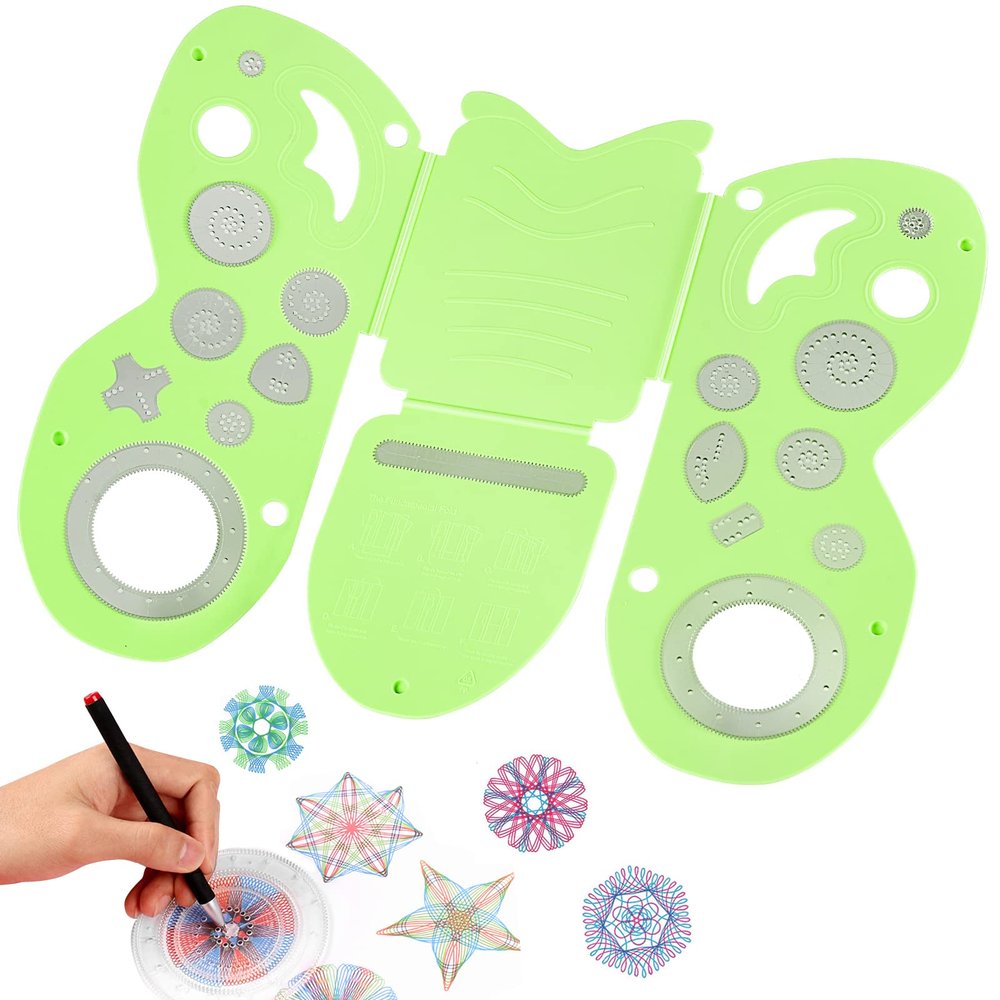 BoxLegend Kids Clothes Folder Arts & Crafts Drawing Kit with Original Deluxe Set (Green)