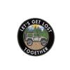 Let's Get Lost Together Forest Sunset Embroidered Premium Black Patch Iron-on/Sew-on - Nature Lover Outdoor Life - Badge Emblem Tag - Souvenir Gift Clothes Vest Jeans Hats Backpacks DIY Applique view 1