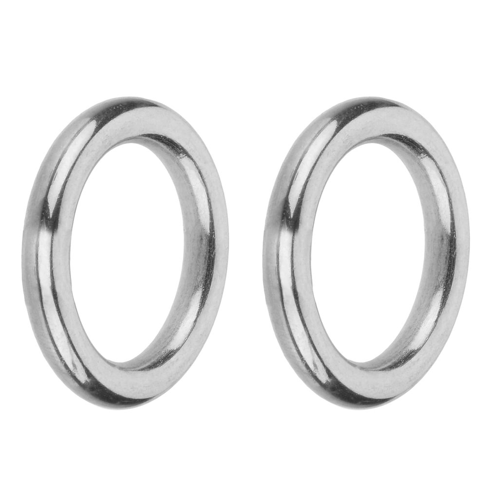 Juvielich 2Pcs 201 Stainless Steel O Ring 5x80mm(TxOD) Round Jump Ring for Hardware Bags Ring Hand DIY Accessories