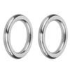 Juvielich 2Pcs 201 Stainless Steel O Ring 5x80mm(TxOD) Round Jump Ring for Hardware Bags Ring Hand DIY Accessories view 1