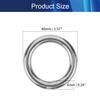 Juvielich 2Pcs 201 Stainless Steel O Ring 5x80mm(TxOD) Round Jump Ring for Hardware Bags Ring Hand DIY Accessories view 2