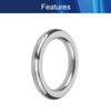 Juvielich 2Pcs 201 Stainless Steel O Ring 5x80mm(TxOD) Round Jump Ring for Hardware Bags Ring Hand DIY Accessories view 3