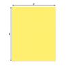 CountryArtHouse Vibrant Yellow Acid Free 8x10 Backing Board - Uncut Photo Mat Board - 10 Sheets view 2