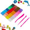 CiaraQ Polymer Clay Kit, Mini Modeling Clay Set for Kids/Beginners/Artist, 32 Colors view 2