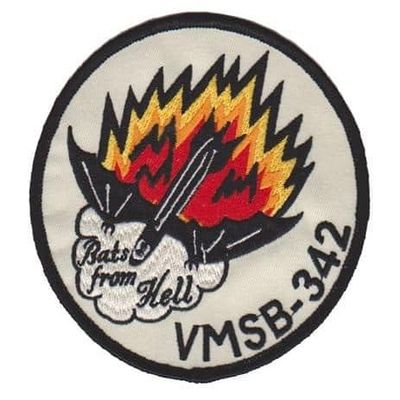 VMSB-342 Bats from Hell Patch Plastic Backing