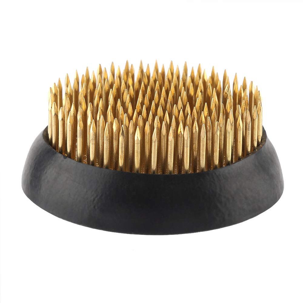 Tyenaza Kenzan Flower Arrangement, Round Pin Flower Arrangement Needle Kenzan Flower Holder for Flower Decoration (60mm)