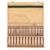 12-Piece Wood Carving Kit for Beginners with 6 High-Carbon Chisels & Safety Gloves - Compact DIY Whittling Tools Set for Home Woodworking Projects view 3