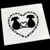 BUZHI Heart Dog Paw Bone Metal Cutting Dies Stencil Scrapbooking DIY Album Stamp Paper Card Mold Embossing Decoration Craft view 2