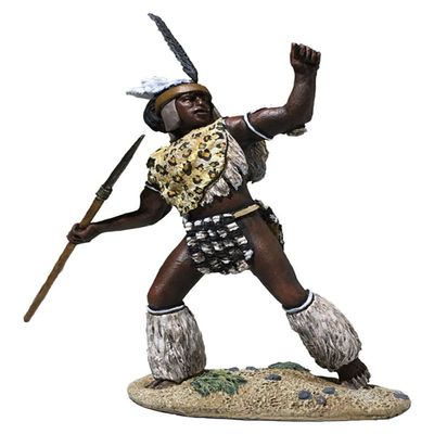 W. Britain Anglo Zulu War 20178 Zulu Uthulwana Regiment Throwing Spear 1:30 Scale Metal