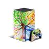 Design Skinz Abstract Colorful Watercolor Vivid Tree V3 Full-Body Cover Wrap Vinyl Decal Skin Kit Compatible with The Microsoft Xbox 360E + Controller view 1