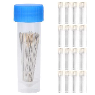 100Pcs Cross Stitch Needles,Metal Sewing Needles Embroidery Needles Stitching Needles Set with Storage Box(26)