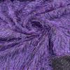 New Creations Fabric & Foam Inc, Shaggy Jacquard Faux Ostrich/Eye Lash Feathers Sewing Fringe with Metallic Thread Fabric (1 Yard, Purple) view 1