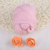 Tyenaza 8 Colors Fibre Wool Yarn Roving for Needle Felting Hand Spinning DIY Craft Materials (Pink) view 3