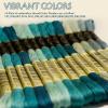 14 Skeins Per Pack Embroidery Floss - Cross Stitch Threads - Friendship Bracelets Floss - Crafts Floss, Pewter Gray Gradient view 3