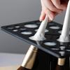 ReignSword 28 Hole Makeup Brush Drying Rack with Mat, Collapsible Makeup Brush Holder with Silicone Mat, Brush Dryer Stand, Make Up Organizer for Vanity Countertop view 3