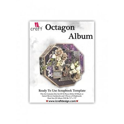 I-Craft Octagon Album Kit, 7.5x7.5