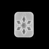 AGCFABS 1pcs 3D Snowflake Pendants Silicone Molds with Hole Christmas Tree Hanging Epoxy Resin Mold Home Decoration DIY Jewelry Making (2) view 1