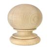 Highland Manor Wood Products Large Kline Ball Hard Maple Wood Finial - 7" Tall x 4 7/8" Wide - Unfinished Round Wooden Finial for Indoor Use - Perfect for Staircases or Bed Posts (1 Finial) view 1