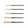 HWAHONG Artist Water Color, Oil, Acrylic, Soft Paint Flat Brush F 982 Series 1Set (5ea Brushes) Art view 2