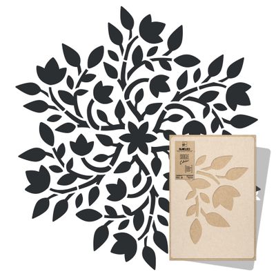 NAKLEO Mandala Painting Large Stencil Diameter 76.8, Oriental Circle Mandala Geometric Ornament, Reusable Plastic Template DIY Art and Craft, Wall Floor Wood Fabric Furniture