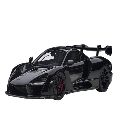 Autoart Mclaren Senna Stealth Cosmos Black with Carbon Accents 1/18 Model Car